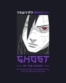 Shop Men's Black Ghost of Uchiha Graphic Printed T-shirt-Full