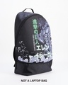 Shop Unisex Black Giant Titan Graphic Printed Small Backpack-Design