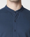 Shop Gibral Tar Sea Mandarin Collar Half Sleeve Shirt