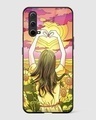 Shop Girl With Sunflowers Premium Glass Case for OnePlus Nord CE 5G-Front