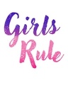 Shop Girls Rule Round Neck 3/4th Sleeve T-Shirt