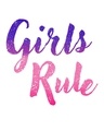 Shop Girls Rule Scoop Neck Full Sleeve T-Shirt-Full