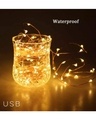 Shop Pack of 5 Fairy Thin String Light Battery Powered Warm White, 3 Meters