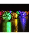 Shop Rattan Cane Ball String Light Multicolour, 4 Meters-Design