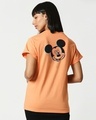 Shop Glitch Mickey Boyfriend T-Shirt Mock Orange (DL)-Design