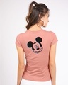 Shop Glitch Mickey Half Sleeve Printed T-Shirt Misty Pink (DL)-Design