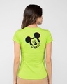 Shop Glitch Mickey Half Sleeve Printed T-Shirt Neon Green (DL)-Design