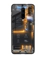Shop Glow Up Skeleton Premium Glass Case for OnePlus 7 Pro (Shock Proof, Scratch Resistant)-Front