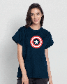 Shop Glowing Avenger Boyfriend T-Shirt (AVL) (GID)-Front