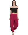 Shop Go Colors Fucshia Free Size Harem Pants-Full