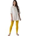 Shop Go Colors Light Mustard Ankle Length Legging-Full