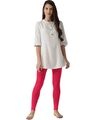 Shop Go Colors Young Fucshia Ankle Length Legging-Full