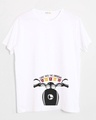 Shop Go Into The Unknown Half Sleeve T-Shirt White-Front