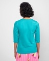 Shop Go Left 3/4 Sleeve Slim Fit T-Shirt Tropical Blue-Design