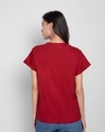 Shop Go Left Boyfriend T-Shirt Bold Red-Design