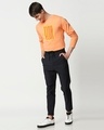Shop Go With The Flow Wave  Full Sleeve T-Shirt Mock Orange-Full