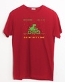 Shop Goin Offline Half Sleeve T-Shirt Bold Red-Front