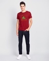 Shop Goin Offline Half Sleeve T-Shirt Bold Red-Full