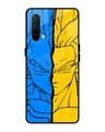 Shop Goku and Vegeta Premium Glass Case for OnePlus Nord CE 5G (Shock Proof,Scratch Resistant)-Front