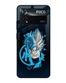 Shop Goku Brush Art Premium Glass Case for Poco X4 Pro 5G(Shock Proof, Scratch Resistant)-Front