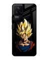 Shop Goku Manga Premium Glass Case for Poco F4 5G(Shock Proof, Scratch Resistant)-Front
