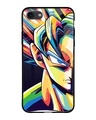 Shop Goku Pop Art Premium Glass Case for iPhone 8 (Shock Proof, Scratch Resistant)-Front