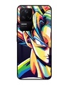 Shop Goku Pop Art Premium Glass Case for Poco F4 5G(Shock Proof, Scratch Resistant)-Front