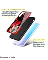 Shop Goku Red Splash Premium Glass Case for Apple iPhone X (Shock Proof,Scratch Resistant)-Design