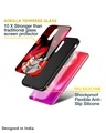 Shop Goku Red Splash Premium Glass Case for Poco M4 Pro(Shock Proof, Scratch Resistant)-Design