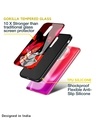 Shop Goku Red Splash Premium Glass Case for Poco X4 Pro 5G(Shock Proof, Scratch Resistant)-Design