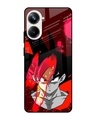 Shop Goku Red Splash Premium Glass Case for Realme 10 Pro 5G(Shock Proof, Scratch Resistant)-Front