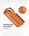 Shop Golden Brown Leather Case for Apple iPhone 15-Design