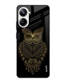 Shop Golden Owl Printed Premium Glass case for Realme 10 Pro 5G (Shock Proof,Scratch Resistant)-Front
