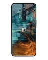 Shop Golden Splash Premium Glass Case for OnePlus 8 Pro(Shock Proof, Scratch Resistant)-Front