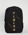Shop Golden Vision Laptop Bag Black-Front