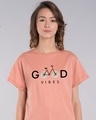 Shop Good Vibes Bicycle Boyfriend T-Shirt-Front