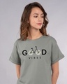 Shop Good Vibes Bicycle Boyfriend T-Shirt-Front