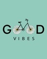 Shop Good Vibes Bicycle Round Neck 3/4th Sleeve T-Shirt-Full