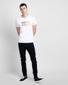 Shop Good Vibes Pastel Half Sleeve T-Shirt White-Design