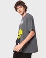 Shop Unisex Grey Goofy Graphic Printed Unisex Fit T-shirt-Design