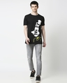 Shop Goofy Half Sleeves Hperprint T-Shirt (DL) Black-Full