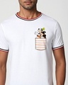 Shop Goofy Mickey Pocket Varsity Rib Half Sleeve T-Shirt-Front