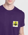 Shop GOOFY NEON Half Sleeve T-Shirt Parachute Purple (DL)-Front
