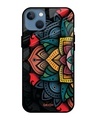 Shop Gorgeous Flower Printed Premium Glass Cover For iPhone 13 mini (Impact Resistant, Matte Finish)-Front