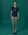 Shop Gradient Girl Power Basic Round Hem T-Shirt-Full