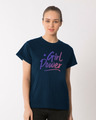 Shop Gradient Girl Power Boyfriend T-Shirt-Front