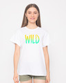 Shop Gradient Wild Boyfriend T-Shirt-Front