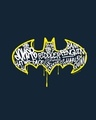 Shop Grafitti Batman Logo Full Sleeve T-Shirt Navy Blue (BML)-Full