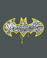 Shop Grafitti Batman Logo Full Sleeve T-Shirt Nimbus Grey (BML)