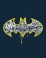 Shop Grafitti Batman Logo Round Neck Vest Navy Blue (BML)-Full